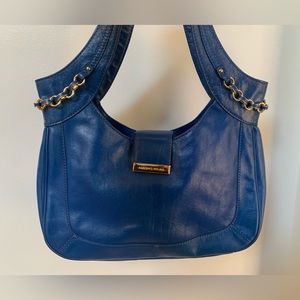 Antonio Milani Leather Tote- Royal Blue-Like New!